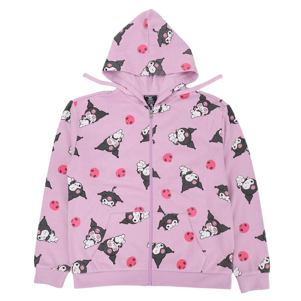 Kuromi Juniors Zip-Up Hoodie