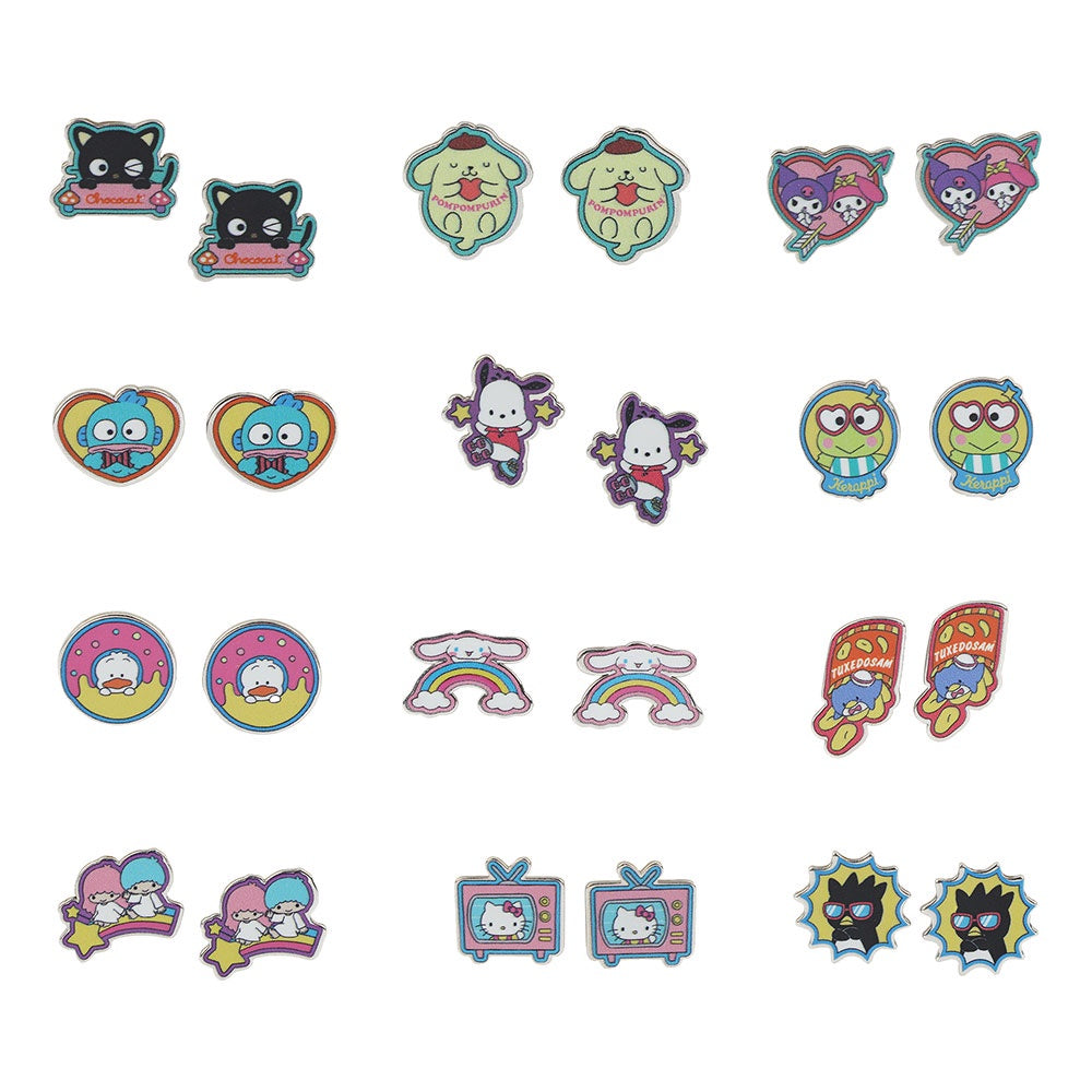Hello Kitty & Friends 12 Pack Earring Set