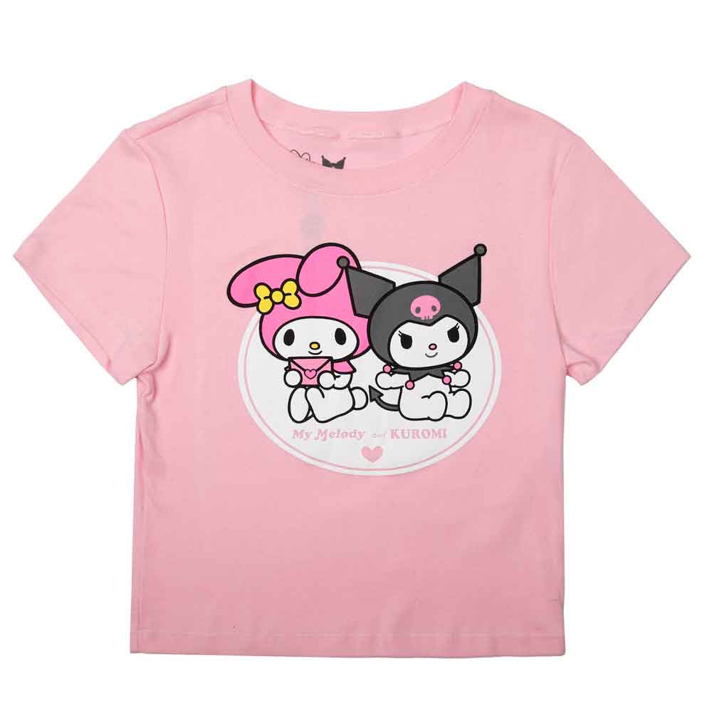 My Melody & Kuromi Juniors Cropped Baby Tee