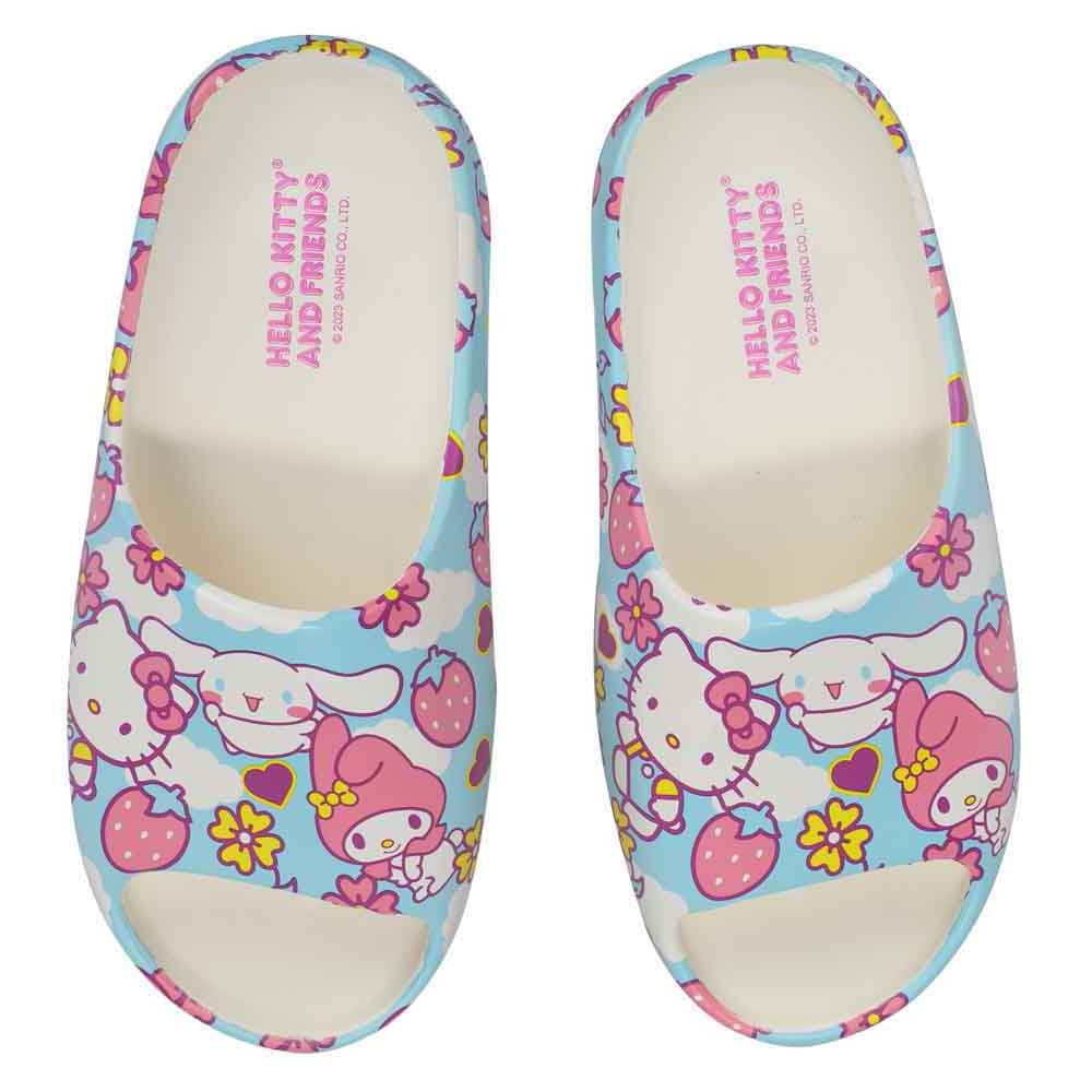 Hello Kitty & Friends AOP Juniors Cloud Slide Sandals