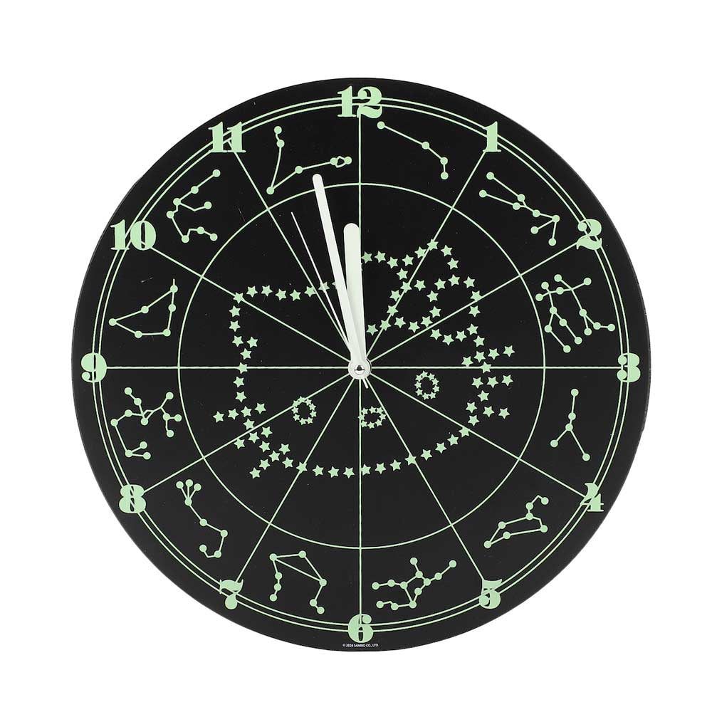 Hello Kitty Zodiac Stars Glow in the Dark Wall Clock