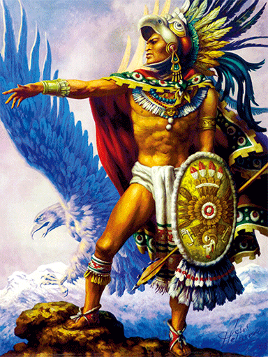 3D Poster - Aztec Emperor Cuauhtémoc