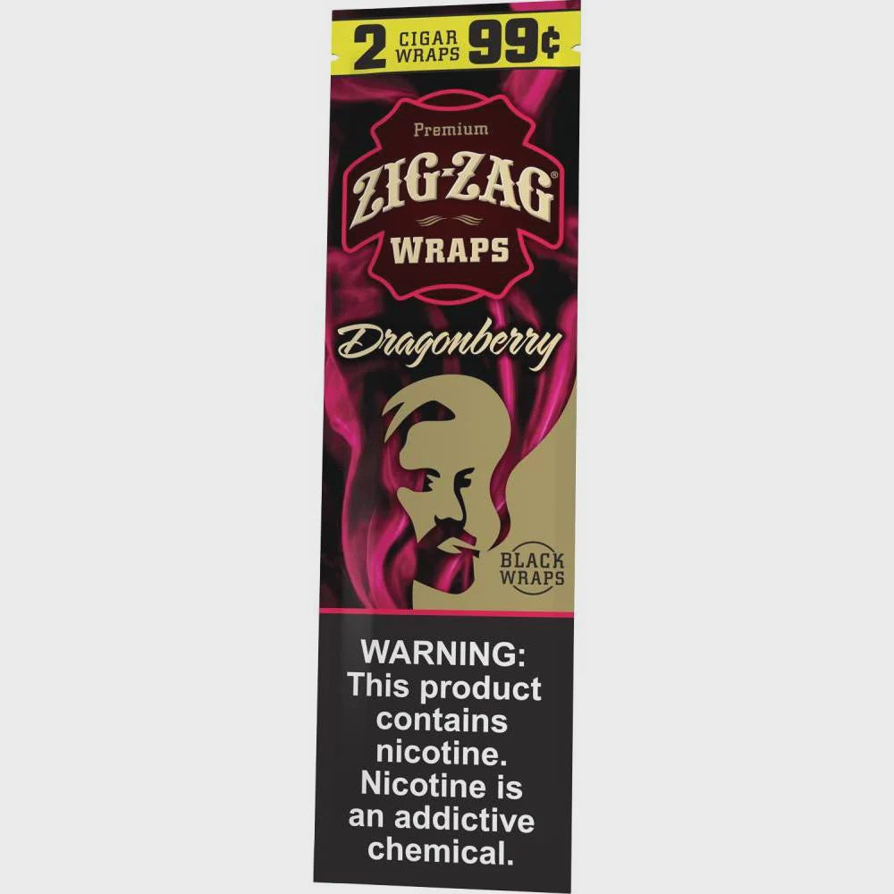 Zig Zag Tobacco Wraps 2pk - Dragonberry