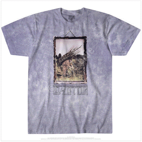 Led Zeppelin "Man with Sticks" IV Tie Dye T-Shirt