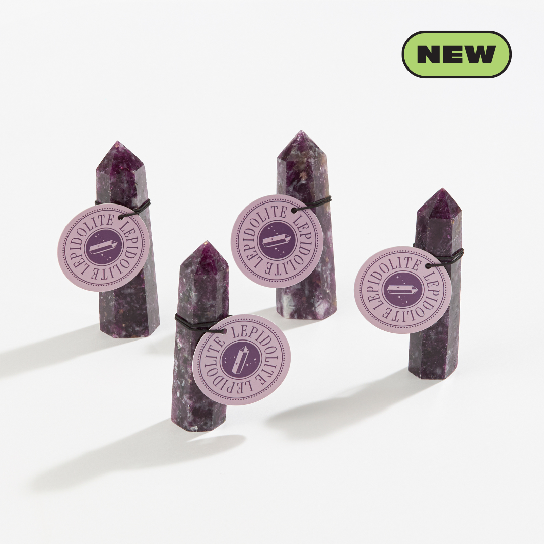 Lepidolite Tower – Hand Carved Polished Points