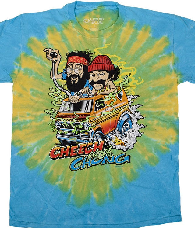 Cheech & Chong Hot Rod Tie Dye T-Shirt
