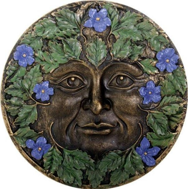 Greenman Wall Plaque Y6848 - Spring