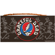 Steal Your Face & Dancing Skeleton Wooden Sign / 6" x 12"