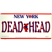 Grateful Dead New York License Plate
