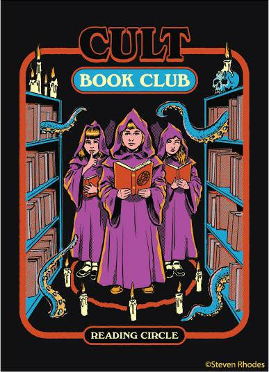 Cult Book Club Reading Circle Magnet