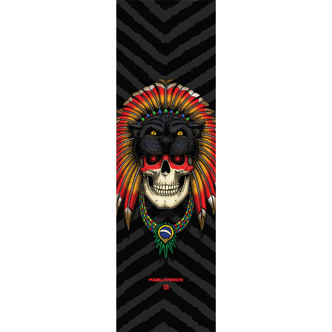 POWELL-PERALTA GRIP TAPE SHEET 9x33 HOEFLER SKULL