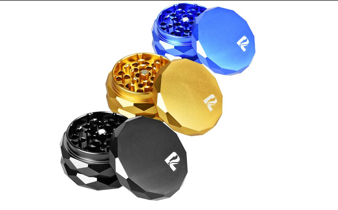 Pulsar 2.25" Diamond Faceted Aluminum Grinder 4pc |