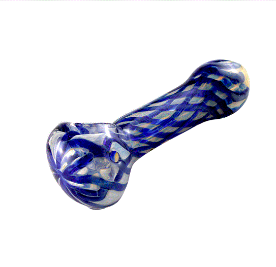 4.5" Glass Heavy Spoon - Stained Glass Window