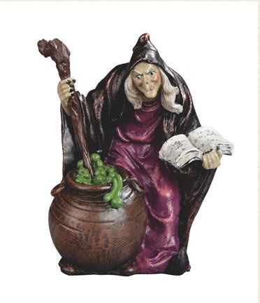 Witch w/Cauldron Potion Statue 72144