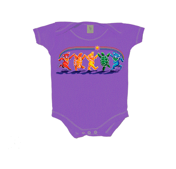 Grateful Dead Rainbow Critters Infant Onesie