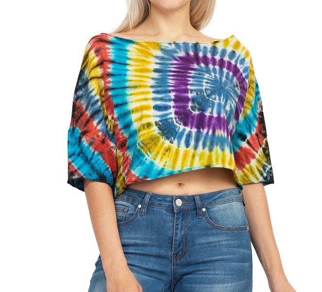 Lakhay's Tie-Dye Crop Top