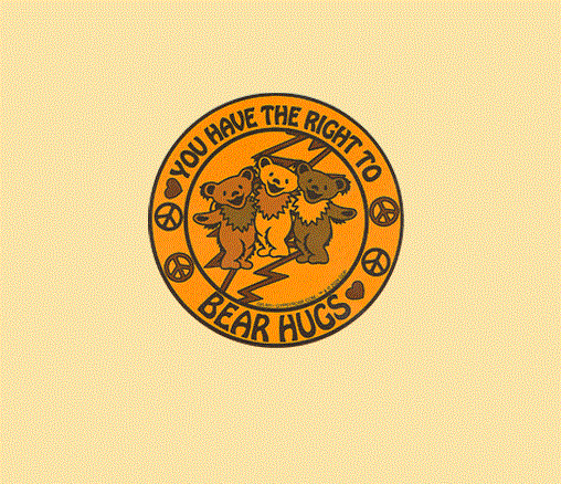 Grateful Dead "You Have The Right To Bear Hugs" Sticker