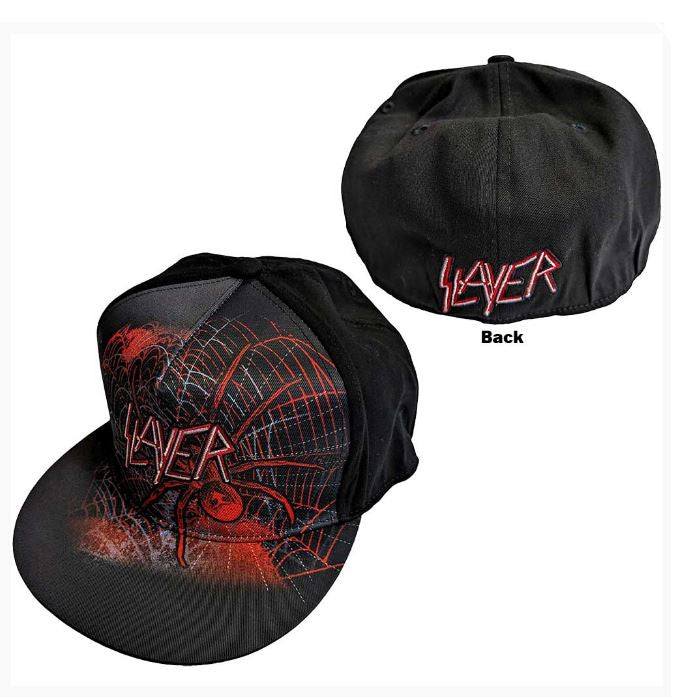 Slayer Unisex Snapback Cap - Spiderweb (Black)
