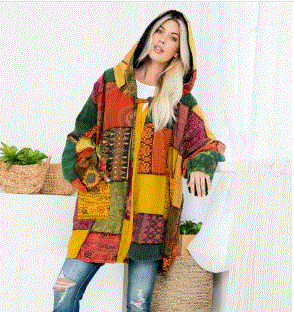 KI - Assorted Patchwork Cotton Jacket