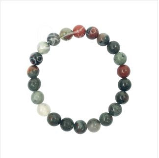 African Bloodstone "Seftonite" Beaded Bracelet
