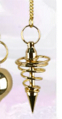 Capstone E - Plated Copper Plumb Spiral Pendulum