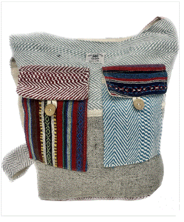 Magic Touch - Hemp w/Dari Patch Sling Bag