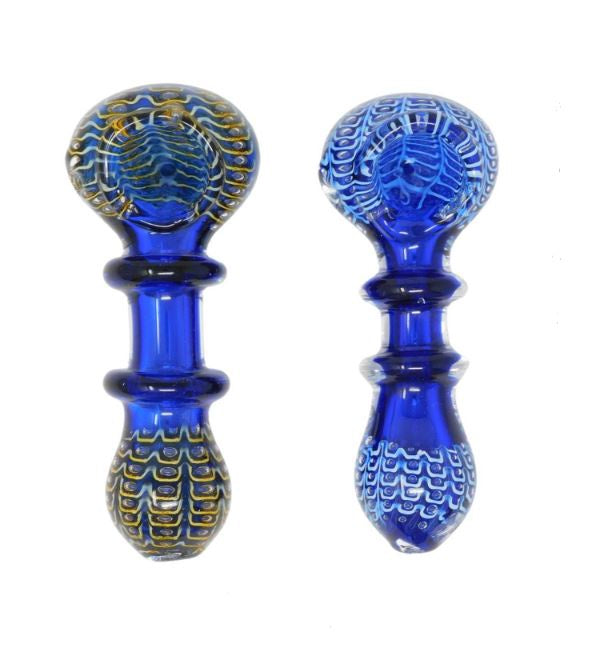 Double Ring Bubble 4.25" Glass Pipe 9979