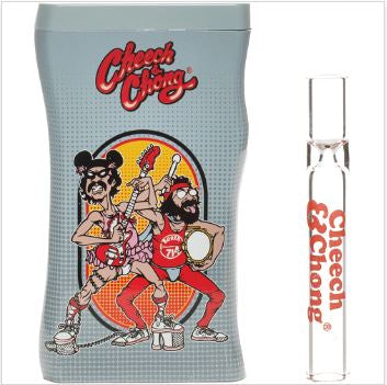 Cheech & Chong 3.8" Dugout w/Borosilicate Taster - Earache