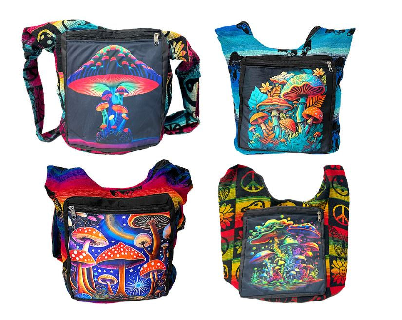 Large Shroom Style “Michy” Crossbody Purse Messenger Bag