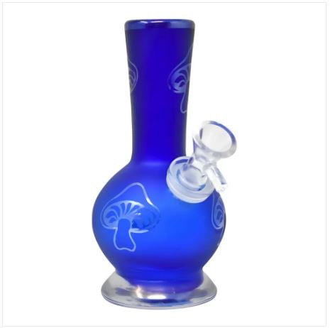 6" Small Apple Bottom Soft Glass Water Pipe - GOG