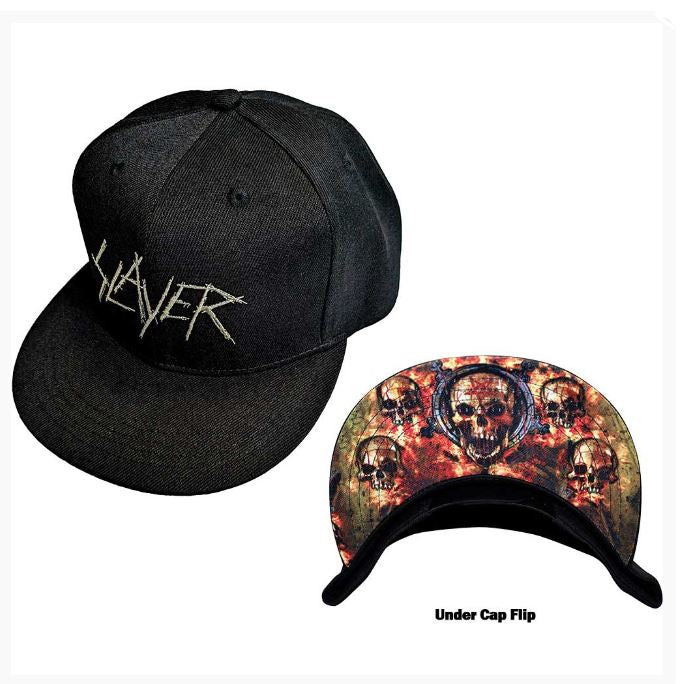 Slayer Unisex Snapback Cap - Scratchy Logo (Black)