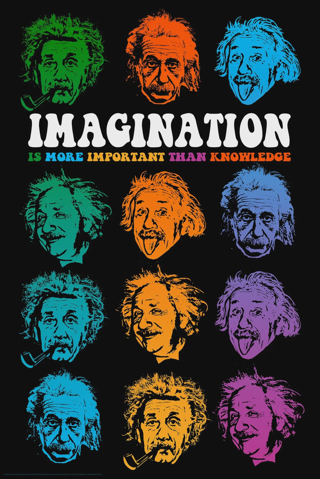 Einstein Poster BD Collection - Faces of Imagination