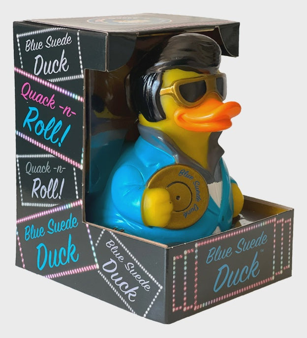 Blue Suede Duck Rubber Duck