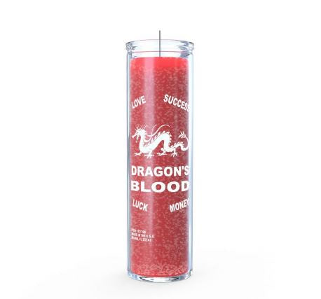 Dragon's Blood 7 Day Glass Candle - Red