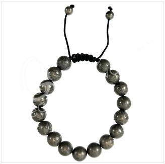 Pyrite Adjustable Beaded Bracelet