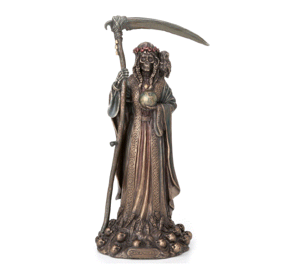 Santa Muerte Saint of Death Bronze Statue 76845
