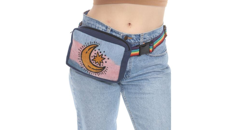 Felt Deco Boho Travelers Belt Bag