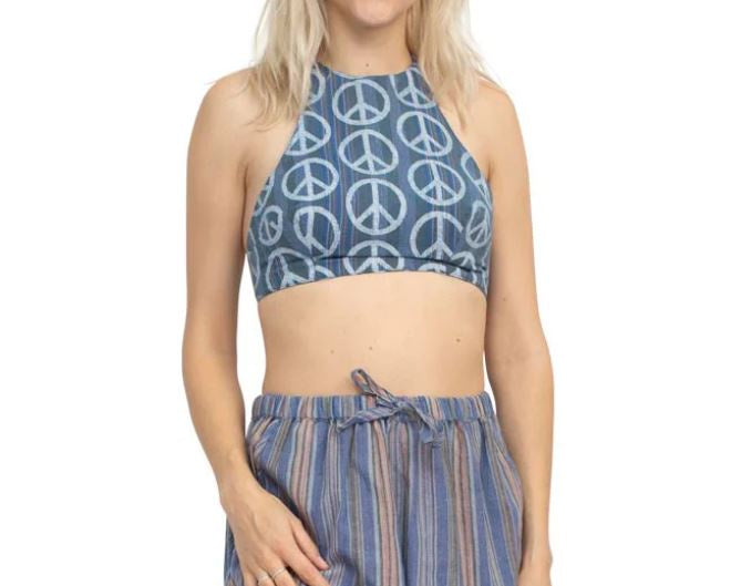 Peace Sign Halter Top 40299