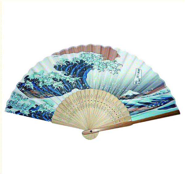 Silk Fan - The Great Wave