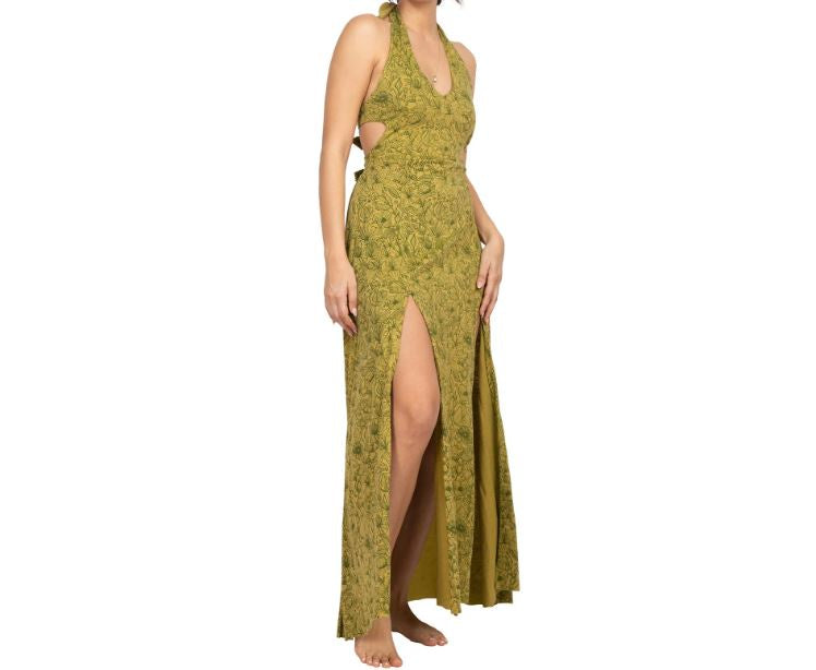 Tie Back Maxi Dress 11322