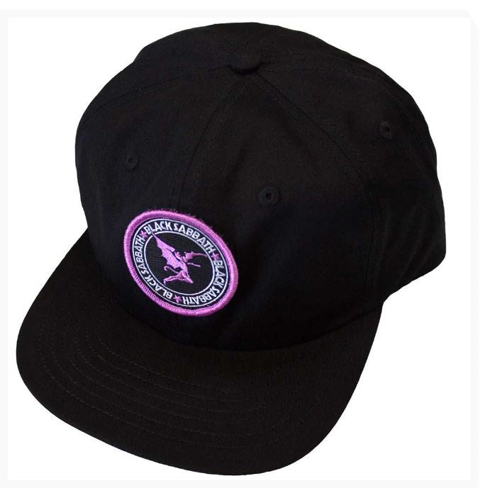 Black Sabbath Unisex Baseball Cap - Purple Daemon Emblem (Black)