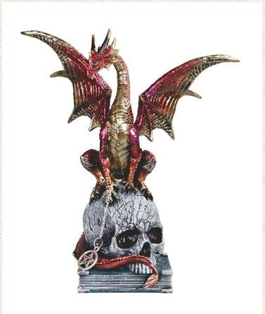 Dragon on a Skull Statue 72084