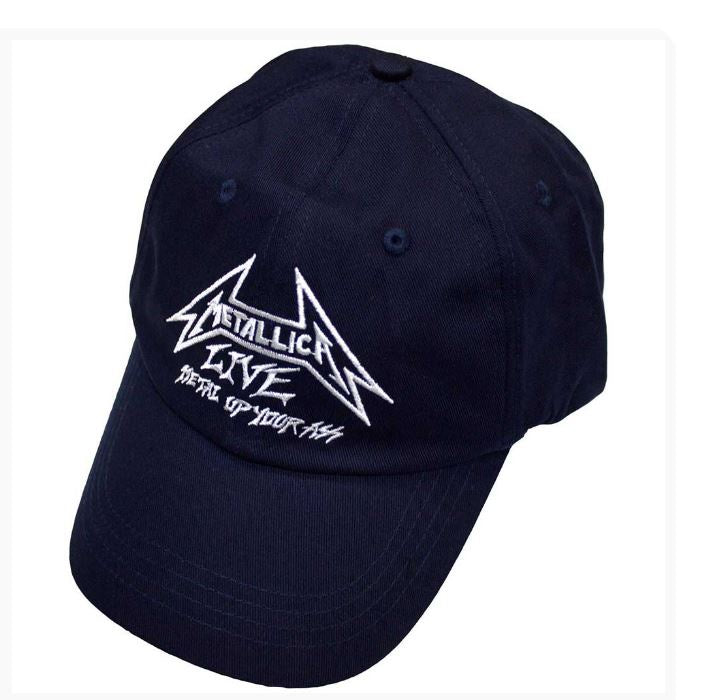 Metallica Unisex Baseball Cap - Live (Navy Blue)
