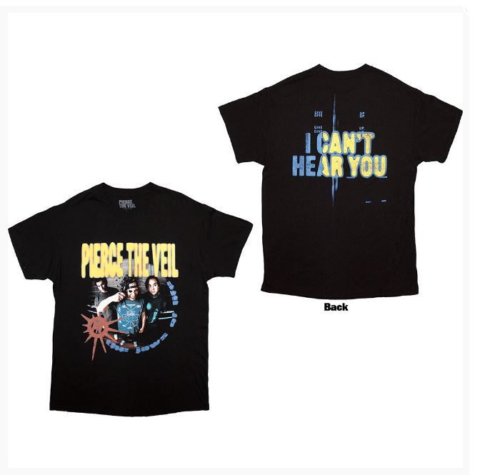 Pierce The Veil Unisex T-Shirt - I Can't Hear You (Black)