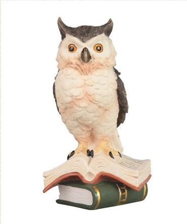 Owl on Books Statue 54783