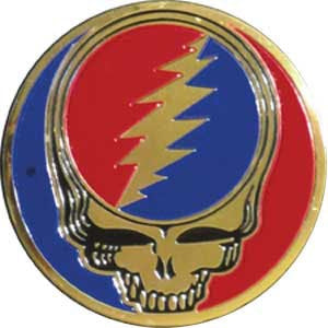 Grateful Dead Steal Your Face Round Metallic Sticker