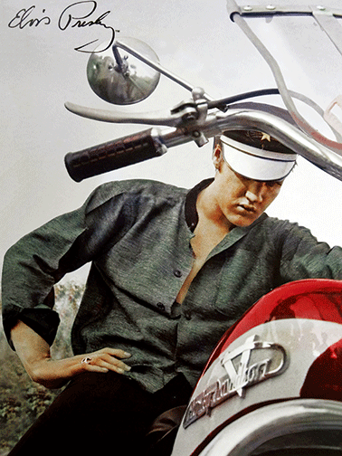3D Poster - Elvis Motorcycle