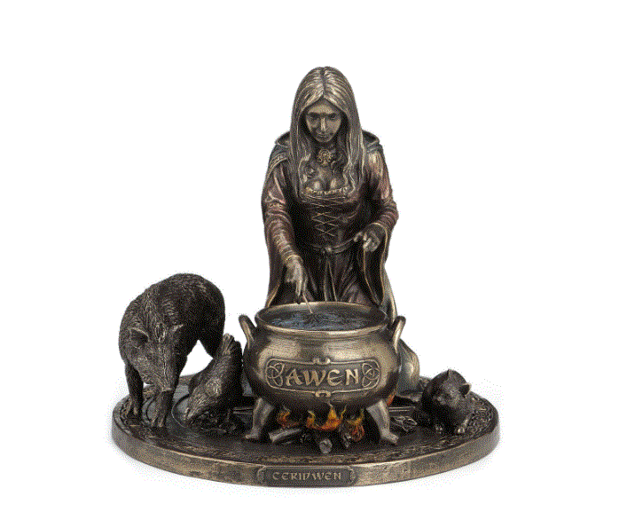 Ceridwen Celtic Goddess Bronze Statue 77252