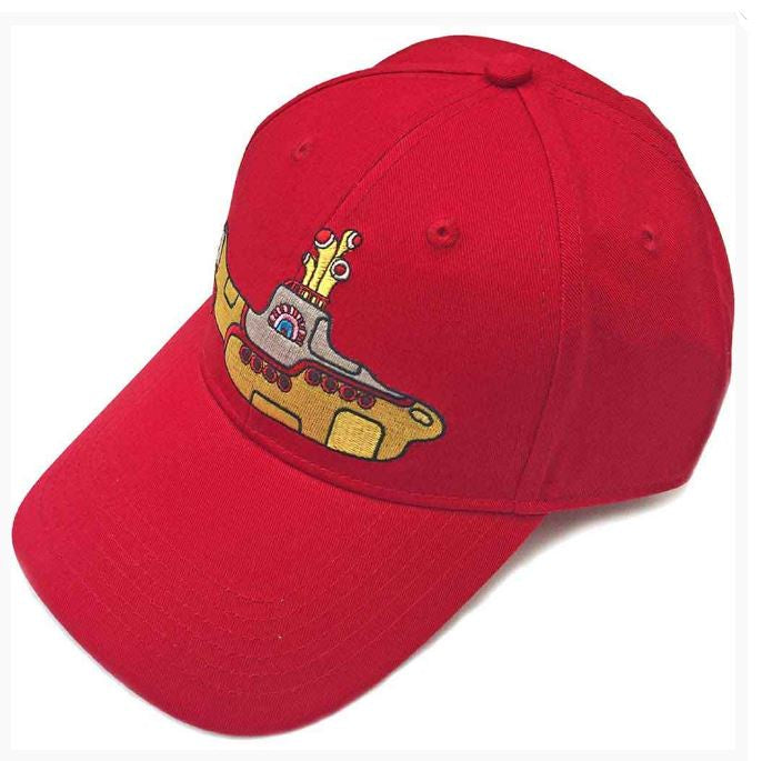 The Beatles Unisex Baseball Cap - Yellow Submarine (Red)
