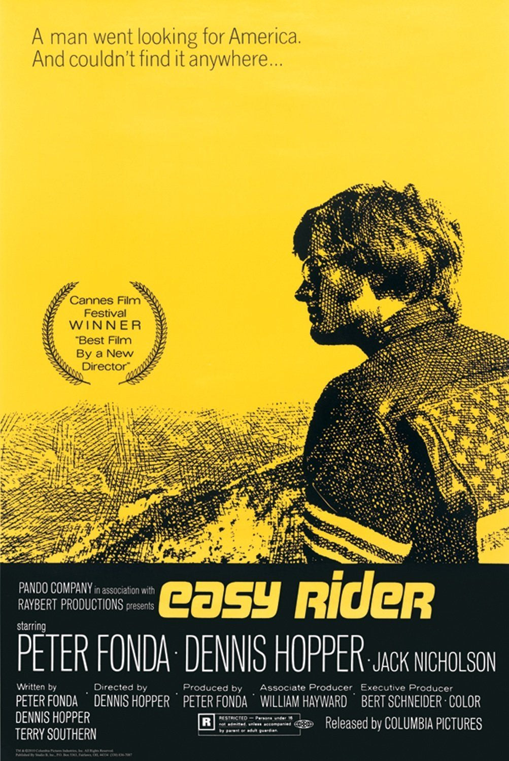 Easy Rider Yellow Poster
